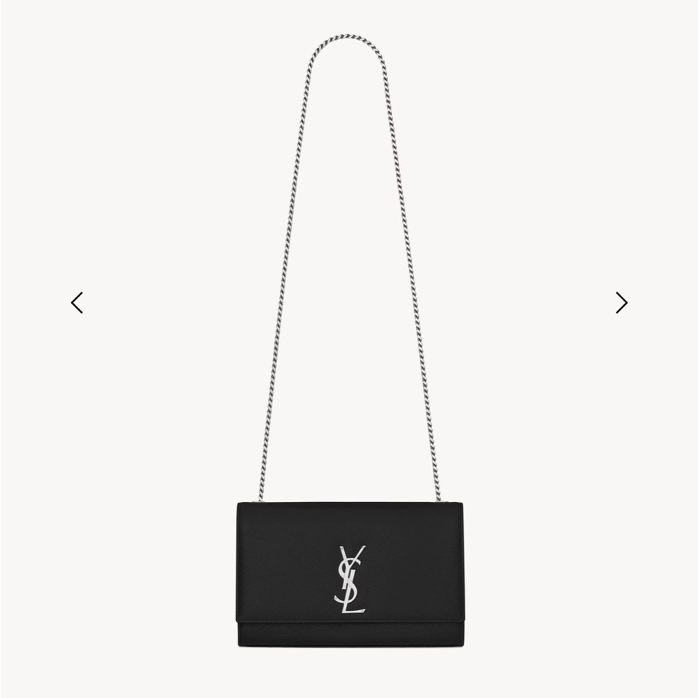 YSL KATE MEDIUM IN GRAIN DE POUDRE EMBOSSED LEATHER